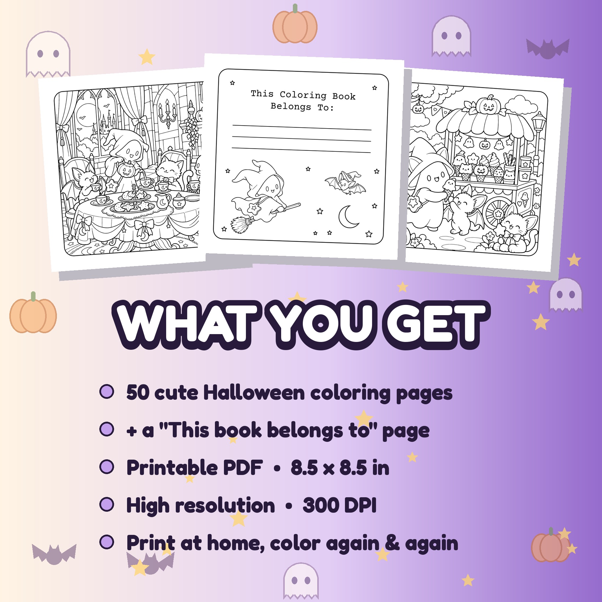 Little Boo's Cozy Halloween Printable Coloring Pages (4 of 6)